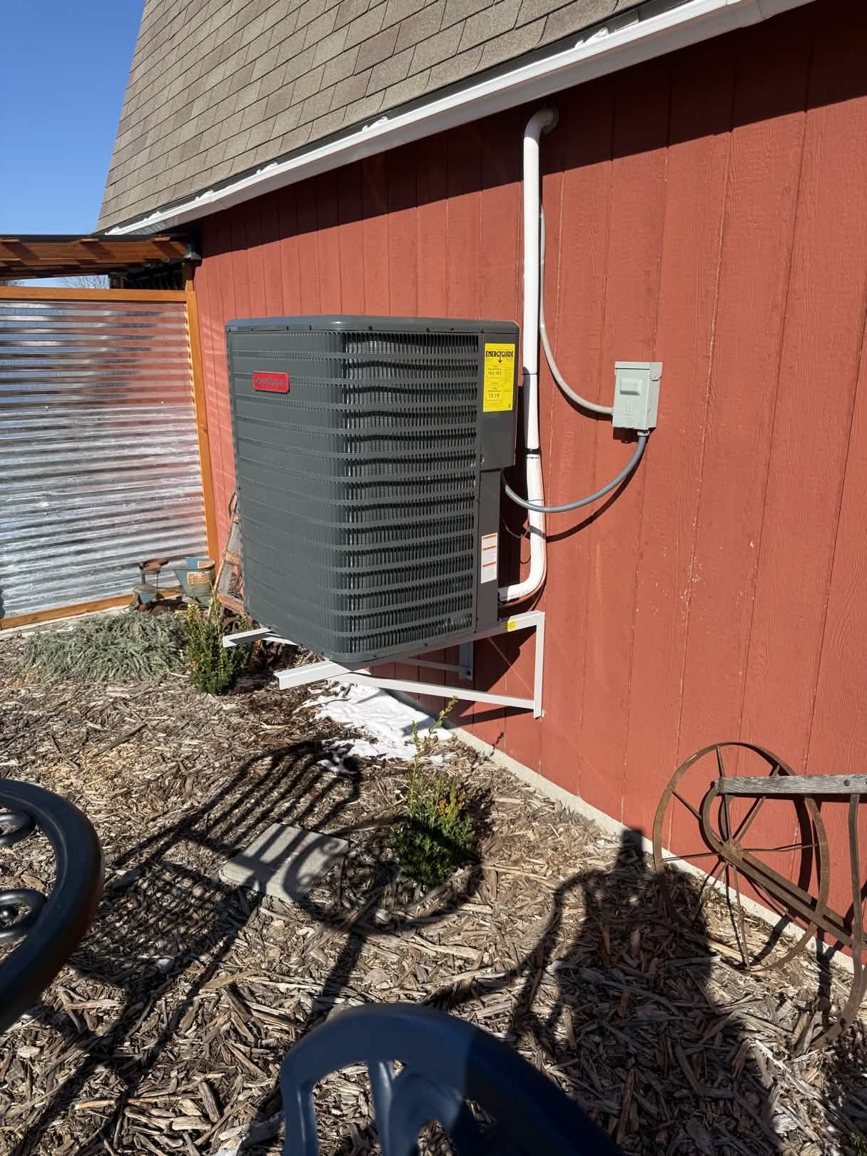 Goodman AC unit installed by TK Heating & Cooling